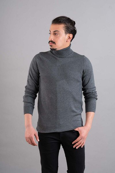 AKÇAYLAR Ανδρικό πλεκτό πουλόβερ Slimfit ζιβάγκο