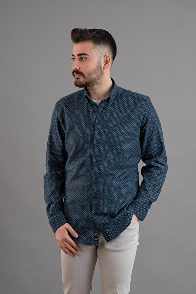 Dorss Візерункова зимова сорочка Slimfit для чоловіків