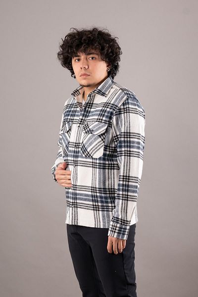 BİCAN Ανδρικό πουκάμισο ξυλοκόπο Bican Double Pocket Oversize
