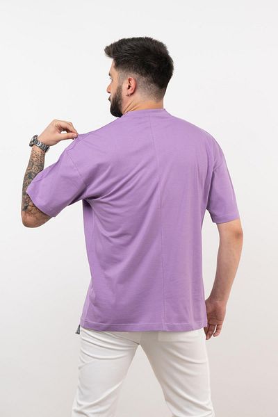 AKÇAYLAR Ανδρικό μπλουζάκι Oversize από βαμβακερό βαμβάκι
