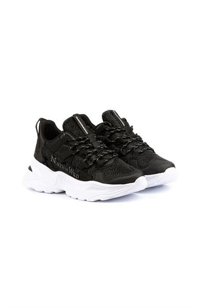 NORTH OF WILD Ευέλικτη σόλα Comfort Casual Sneakers Unisex Αθλητικά Παπούτσια Λευκό Μαύρο