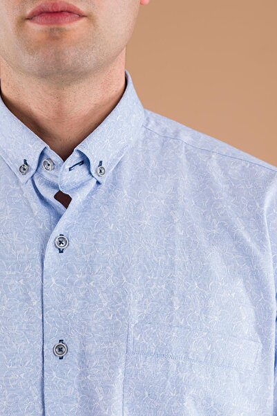 BİCAN Bican Класичний крій з кишенями, шарфом і довгими рукавами з бавовняної тканини