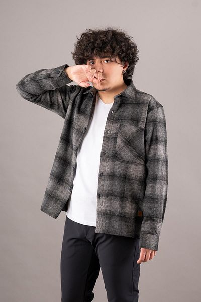 BİCAN Мъжка риза Bican Pocket Oversize Lumberjack