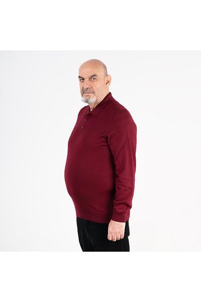 San&Fa Knitwear Battal Collar Men's Sweater