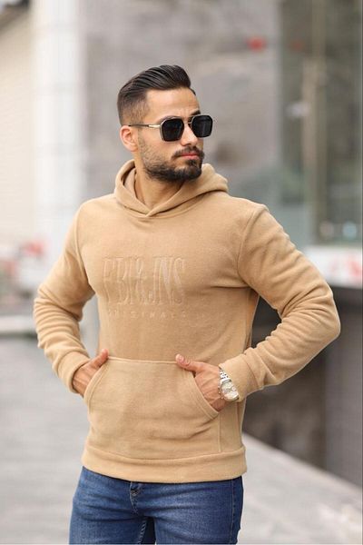 AKÇAYLAR Ανδρικό φούτερ με κουκούλα Slimfit Fleece