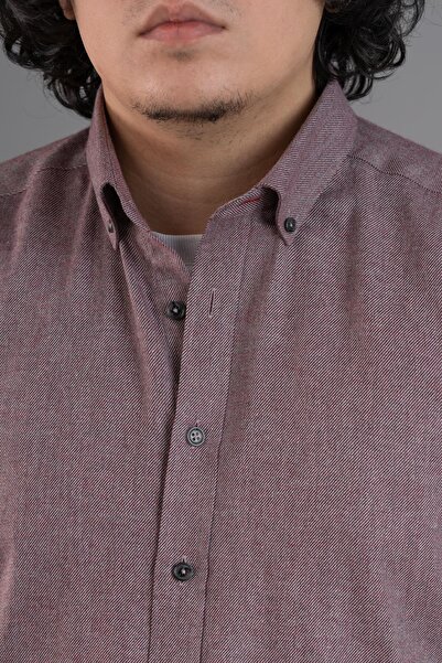 Dorss Slimfit Düz Renk Erkek Kışlık Oduncu Erkek Gömlek