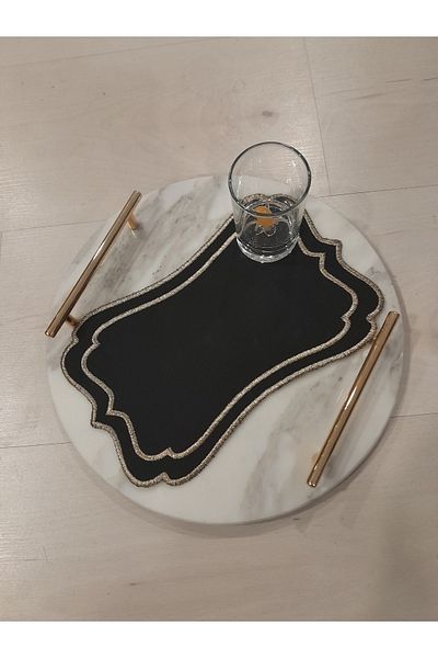 EKKE HOME Tray Cover Single Gold Patterned