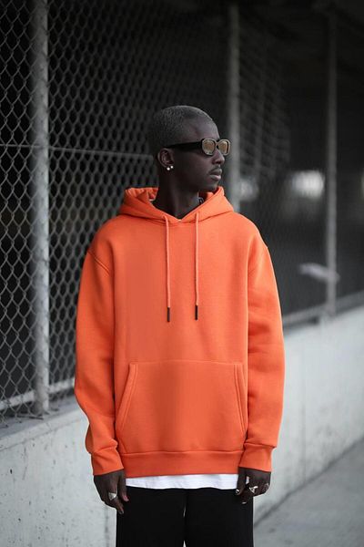 Blow Up Ανδρικό φούτερ Oversize - Φούτερ με κουκούλα, Fleece, Kangaroo Pocket, 3 Thread Thick Inside
