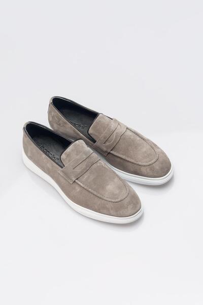 AKÇAYLAR Сукня біла гумова підошва без шнурків Чоловічі черевики