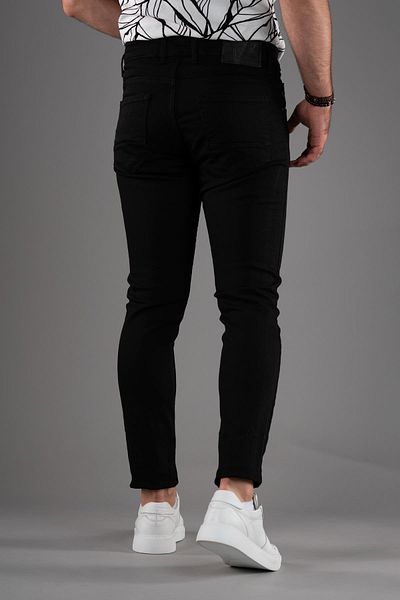 AKÇAYLAR Φοίνιξ Skinny Slimfit Δερμάτινο Παντελόνι Μπλούζα από Βαμβάκι