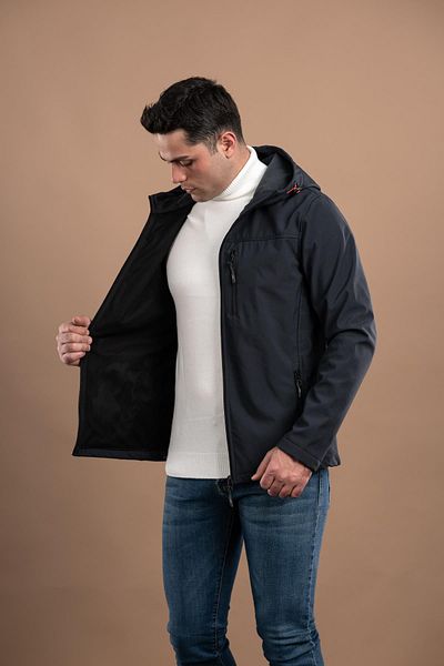AKÇAYLAR Fbi Hooded Slimfit Zippered Men's Spring Coat