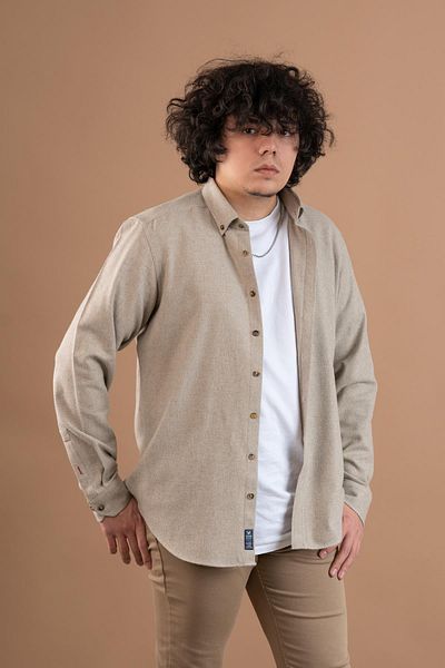 Dorss Ανδρικό πουκάμισο Slimfit μονόχρωμο Winter Lumberjack