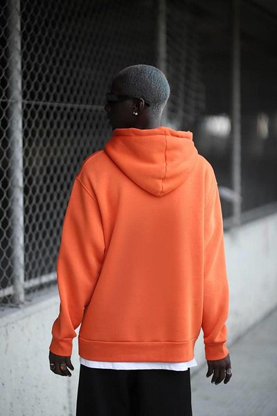 Blow Up Ανδρικό φούτερ Oversize - Φούτερ με κουκούλα, Fleece, Kangaroo Pocket, 3 Thread Thick Inside
