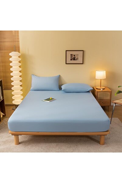 İzgi Concept طقم ملاءات مرنة فردية من Ranforce قطعة واحدة غطاء وسادة 100x200 ...