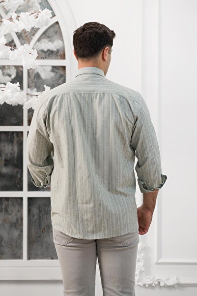 ADVANTE Широкий і зручний крій, кишені, смугастий класичний чоловічий сорочка