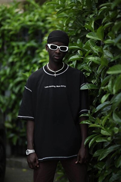 AKÇAYLAR Oversize kroj okrugla kragna Štampano I Zigzag Sa detaljima šava Muš...