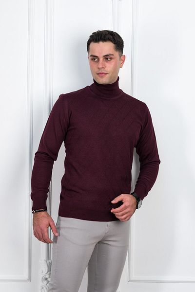 Woolen World Pulover pentru bărbați cu model cu croială normală