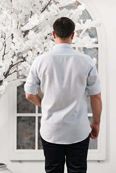 ADVANTE Сlimfit Складний рукав з козирком та коміром на ґудзиках Чоловіча сорочка