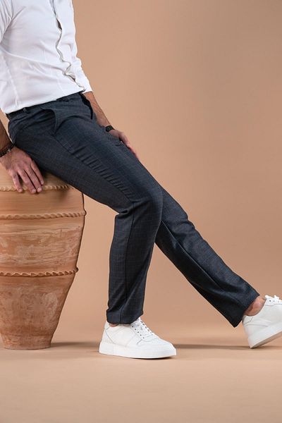 Ecer Χειμερινό υφασμάτινο παντελόνι με ελαστική μέση κανονική εφαρμογή