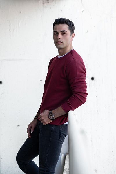 AKÇAYLAR Мъжки суитшърт Slimfit Zero Collar Basic 3 Thread