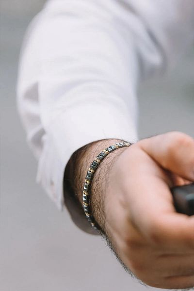 Talas Kuyumculuk Gold String Men's Bracelet