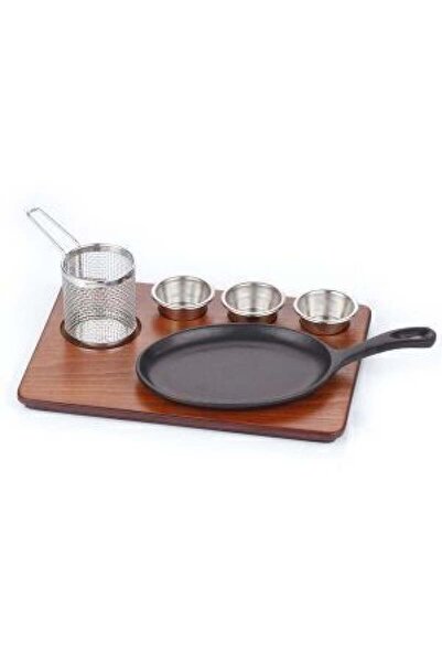 Generic Brand D.Iron Small Oval Handle Fajita Presentation Set