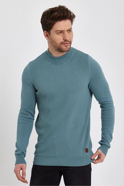 ALEXANDERGARDI Pulover pe jumătate cu gât țesut (E22-5511)