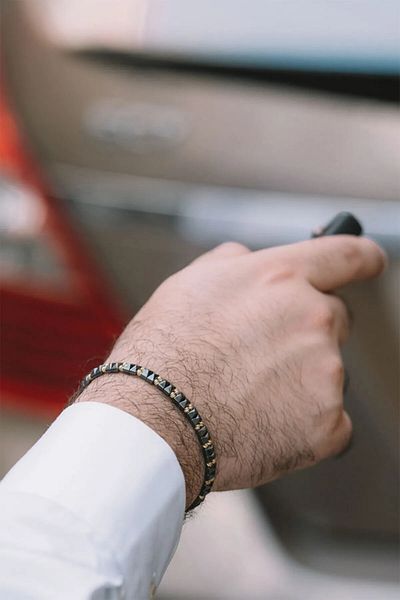 Talas Kuyumculuk Gold String Men's Bracelet