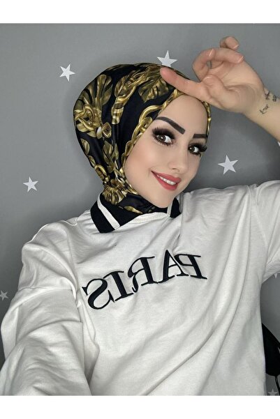 OykumBone DC16 PATTERNED Ready-made Hijab practic cu închidere cu capse pentru zi cu zi și șapcă de piscină Hijab eșarfă pentru femei