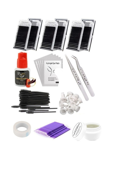 NAGARAKU 3 Adet Mix Ipek Kirpik Başlangıç Full Set Içeriği Seti