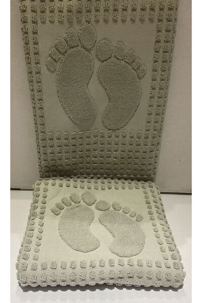 Özdilek ÖZDİLEK ЗИМОВИЙ КИЛИМ ДЛЯ НІГ 2 ШТУКИ ВІДКРИТОГО ЗЕЛЕНОГО КОЛЬОРУ