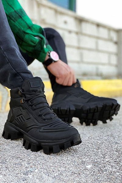 BIG KING Μαύρες σόλα Dozer Unisex καθημερινές αθλητικές μπότες