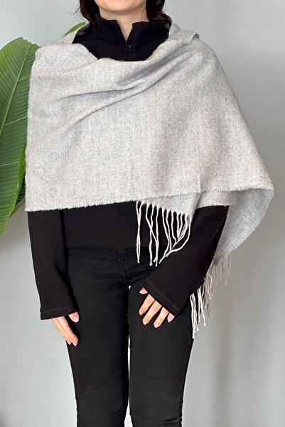 REMSA Tasseled Boucle Scarf Shawl 45X200 cm 1285 Gray