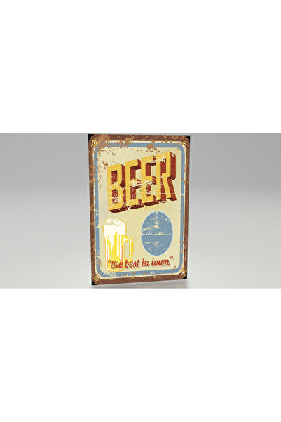 Hayat Poster Beer Beer Bar Cafe Distressed Painting Retro Wood Poster