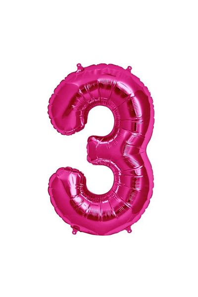 booddie 3 Years Old Pink Foil Balloon Figure 36 Cm (16 INCH)