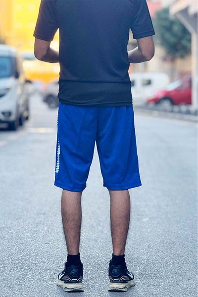 Liggo شورت كرة السلة للرجال رياضي كابري 3 جيوب بسحاب