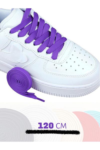 COMFORTSTEP 120 cm Flat Polyester Shoelaces - Durable, Ideal for Sports and Casual Shoes