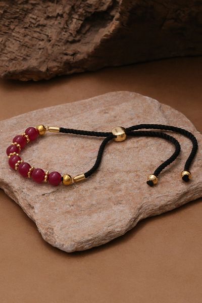 Dünya Doğal Taş Ruby Stone Bracelet