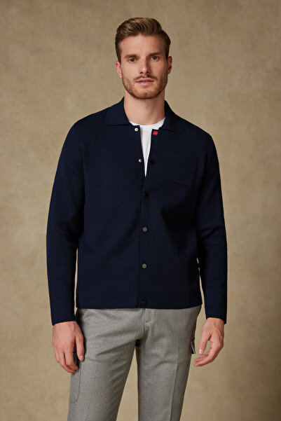 Andrea Nicolotti Tricotaj bleumarin 1008-1