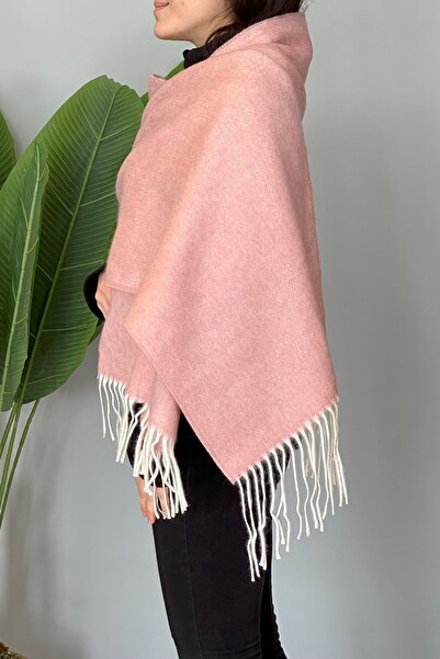 REMSA Φούντες Boucle Weft Shawl 45X200 cm 1285 Πούδρα