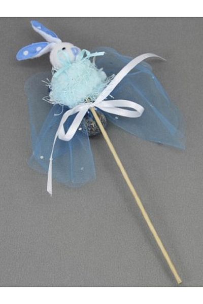 Kazanabil BABY CANDY PULLED TOWELLAN STICK RABBIT BLUE