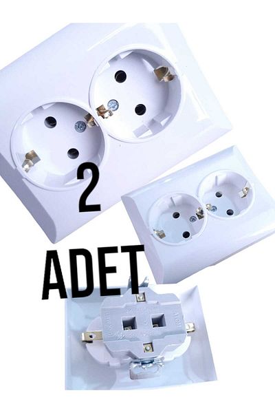 ÇEÇEN HOME (2 PCS) Flush Mounted Socket 2 Pieces