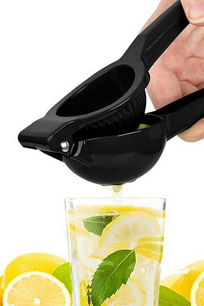 M Mimoza Park Viking Lux Metal Lemon Squeezer| Orange Citrus Juicer - Black