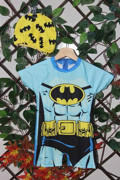 mikam BOY'S BONELI LYcra SHORT SLEEVE JUMPSUIT ZIPPERED SWIMSUIT