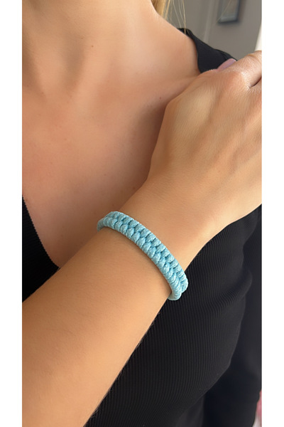 Kutcha Accessories Kutcha Kadın Balıksırtı El Yapımı Örgü Bileklik
