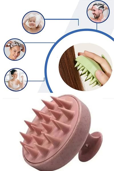 VANCL Soft Silicone Toothed Hair Massage Comb Hair Scalp Massage Comb ESSU28