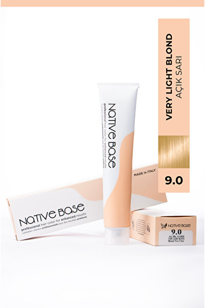 Native Base Saç Boyası 9.0 Açık Sarı 100 ml