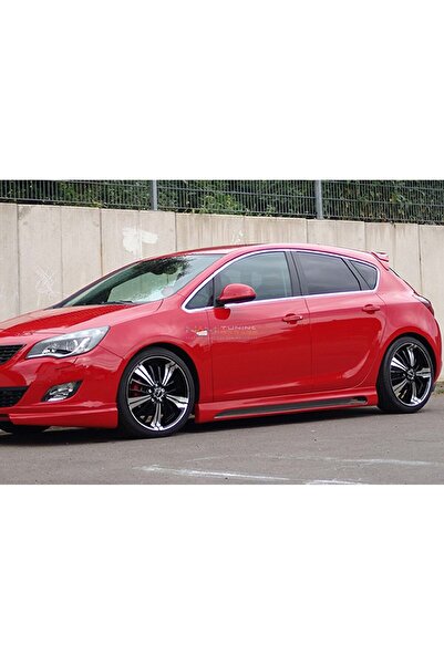 NamTuning Opel Astra J Uyumlu Marşpiyel Yan Ek Rieger Plastik Boyasız 2009-2020 HB Sedan Uyumlu