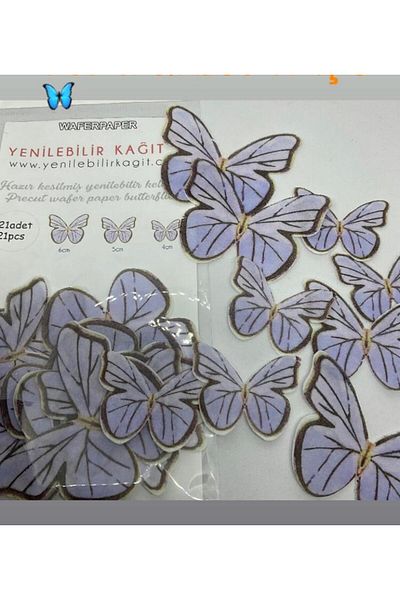 Yenilebilir Kağıt Wafer paper Ready Cut Butterflies