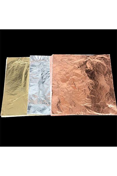 Hobizubi Leaf Foil Paper Color Gold 5 Pieces